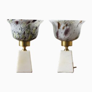 French Table Lamps, Set of 2