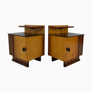 Mid-Century Bedside Tables, 1950s, Set of 2