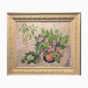 Maya Kopitzeva, Violet Flowers Violets of Thoughts, 1990s, Oil on Canvas