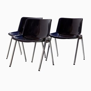 Stapelbarer Modus Sm 203 Stuhl aus Kunststoff von Osvaldo Borsani für Tecno, 1980er