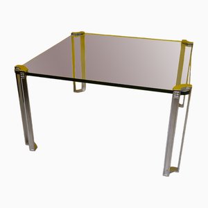 T24 Coffee Table with Chrome Legs attributed to Peter Ghyczy, 1970s
