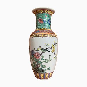 Jarrón de porcelana de Cantón, siglo XX