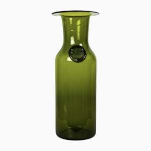 Tall Floor Vase attributed to Jacob E Bang for Holmegaard, Denmark, 1950s
