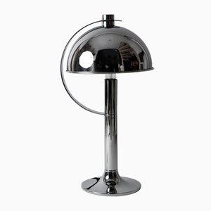 Lámpara de mesa ajustable Mid-Century moderna de cromo de Florian Schulz, años 80