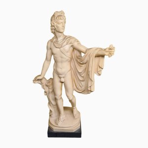 Vintage Resin Apollo of Belvedere Statue by A. Santini, 1960s