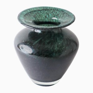 Black Green Vase from Kosta Boda, 1980s