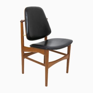 Danish Teak Chair attributed to Arne Hovmand-Olsen for Jutex