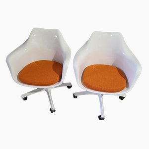 Tulip Desk Chairs by Eero Saarinen for Knoll Inc. / Knoll International, 1966, Set of 2