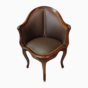 Chaise de Bureau Louis XV Couillard, 1890s