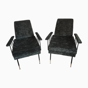 Set of Vintage Italian Lounge Chairs, 1950s