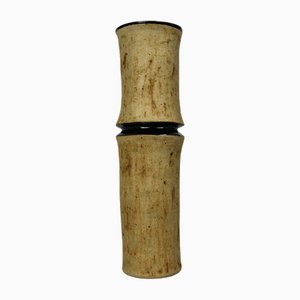 Mid-Century Bamboo Vase in Ceramic and Stoneware from Cornish Studio, 1960s