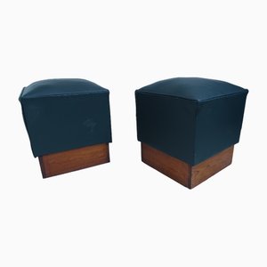 Set of Vintage Poufs, 1940