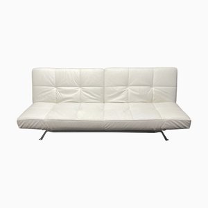 Smala Sofa in White Leather by Pascal Mourgue for Ligne Roset