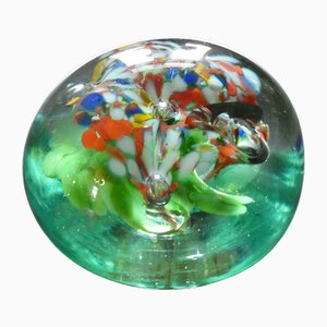 Floral Paperweight in Murano Glass, 1950s