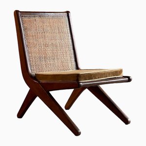 LC-010620 Low Chair in Teak by Pierre Jeanneret, 1956