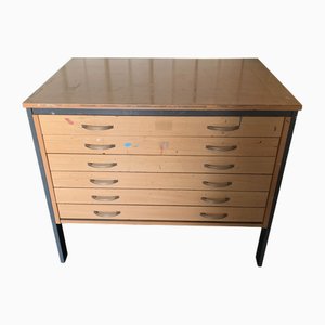 Mid-Century Chest of Drawers with Aluminium Handles, 1960s