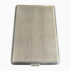 Art Deco Cigarette Case in Silver