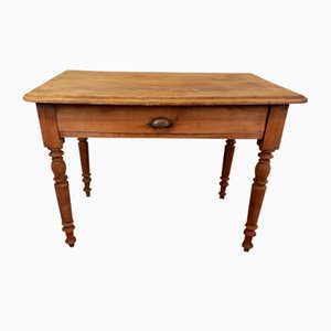 Farmhouse Table with Drawers, 1890s