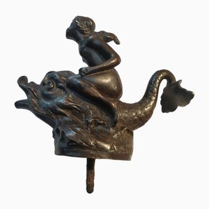 Tapón de radiador de bronce de A. Renevey, década de 1890