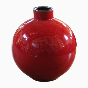 Vaso piccolo rosso, anni '80