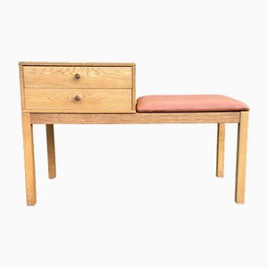 Panca Mid-Century in quercia, Danimarca, anni '60