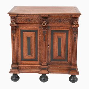 Renaissance Revival Oak Cabinet, 1900s