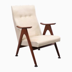 Fauteuil en Teck par Louis Van Teeffelen, 1950s, Holland