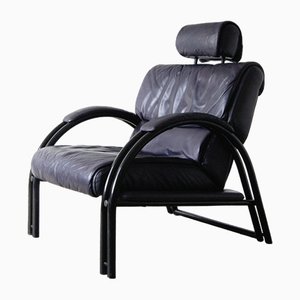 Vintage Italian Lounge Chair in Leather