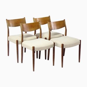 Mid-Century Modern Dining Chairs, 1960s, Set of 4