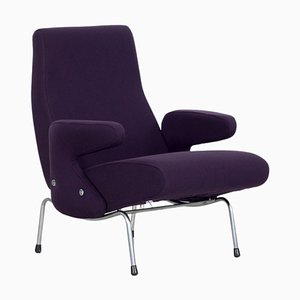 Aubergine Lounge Chair attributed to Erberto Carboni for Arflex, Italy, 1950s