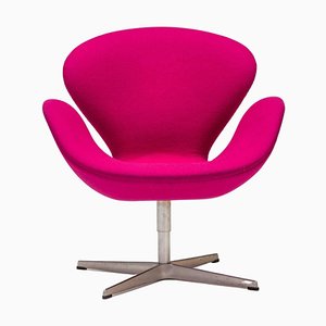 Purple Swan Swivel Chair by Arne Jacobsen for Fritz Hansen, 2010s