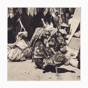 Hanna Seidel, Guatemala, Mercato, anni '60, Fotografia in bianco e nero