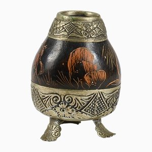 Vaso decorativo orientale di Ind. Arg. Alpaca