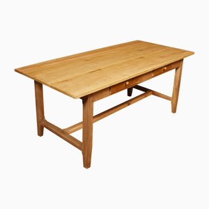 Large Kitchen Dining Refectory Table, 1890s