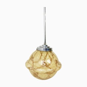 Vintage Art Deco Pendant Light, 1930s