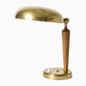 Modern Swedish Brass Table Lamp, 1940s