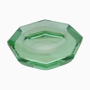 Milieu de Table Octogonal Vert de Fontana Arte, Italie, 1950s