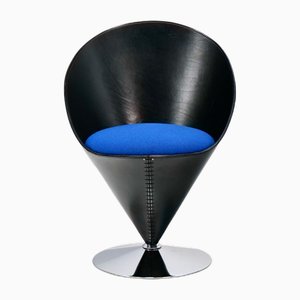 VP01 B Cone Chair in Leather, 1990s