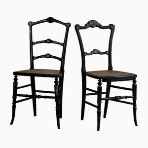 Ebonised Occasional Chairs, Set of 2