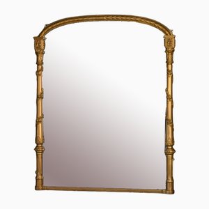 Large Gold Overmantle Mirror