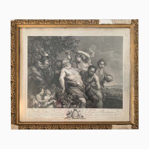 Pierre Paul Rubens, Silènes Walk, XVIII secolo, inizio XIX secolo, Incisione su carta