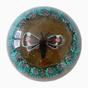 Murano Glass Butterfly Paperweight attributed to Fratelli Toso, 1920s