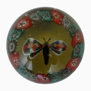 Murano Glass Butterfly Paperweight attributed to Fratelli Toso, 1920s
