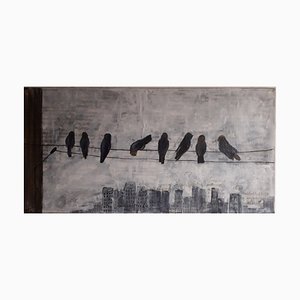 Anita Amani Dorp, City Birds, 2000, Carta
