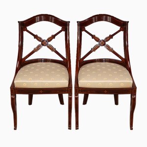 Sedie Charles X in palissandro di Maison Jeanselme, set di 2