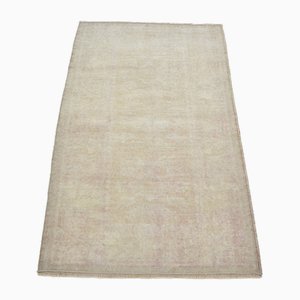 Petit Tapis Vintage Naturel Délavé en Tan