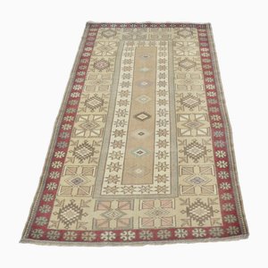 Tapis Vintage Fait Main en Laine de Ferme