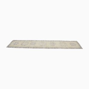 Modern Rustic Hand-Knotted Faded Hallway Runner