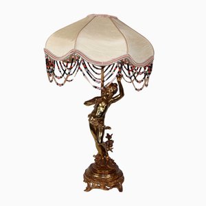 The Flute Player Lamp from Auguste Moreau, 1890s
