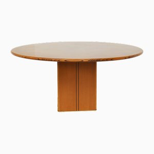 Runder Tisch Mod. Artona Tischplatte aus Wurzelholz mit Intarsien von Tobia & Afra Scarpa, 1975